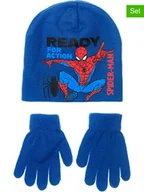Rękawiczki dla dzieci - Spiderman 2-częściowy zestaw "Spider-Man" w kolorze niebieskim - miniaturka - grafika 1