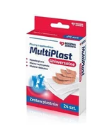 Apteczki i materiały opatrunkowe - SILESIAN PHARMA SP. Z O.O. Rodzina Zdrowia MultiPlast uniwersalne plastry z opatrunkiem 24 sztuki 9081147 - miniaturka - grafika 1