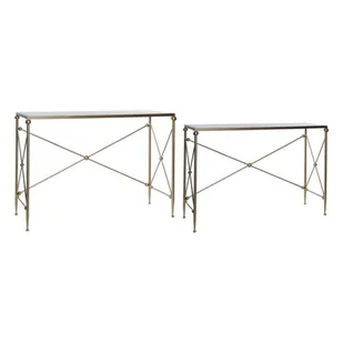 Emaga Konsola DKD Home Decor Dianhu Metal Marmur (2 pcs) (119 x 33 x 80 cm) (98 x 73 x 26 cm) - Konsole i sekretarzyki - miniaturka - grafika 1