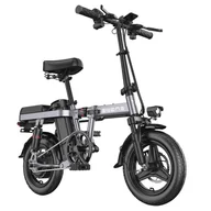 Rowery elektryczne - ENGWE T14 Folding Electric Bicycle 14 Inch Tire 250W Brushless Motor 48V 10Ah Battery 25km/h Max Speed - Grey - miniaturka - grafika 1