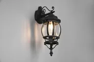 Lampy ogrodowe - Elvo kinkiet zewnętrzny elewacyjny 1xE27 czarny 206960132 - miniaturka - grafika 1