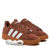 Sneakersy męskie - Sneakersy adidas Grand Court Alpha JH9730 Brązowy - miniaturka - grafika 1