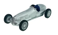 Samochody i pojazdy dla dzieci - WELLY 1937 MERCEDES-BENZ W125 SREBRNY 1:24 SAMOCHÓD NOWY METALOWY MODEL - miniaturka - grafika 1