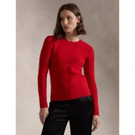 Swetry damskie - POLO RALPH LAUREN Wełniany sweter JULIANNA Slim Fit z dodatkiem kaszmiru - miniaturka - grafika 1