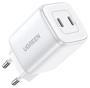 Ugreen CD294 GaN 2 x USB-C 45W QC PD - biała - Ładowarki do telefonów - miniaturka - grafika 1