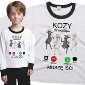 Piżamy dla dziewczynek - Piżama dziecięca Muszę Iść Kozy Dzwonią 98/104 - VoloDonum - miniaturka - grafika 1