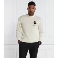 Bluzy męskie - Emporio Armani Wełniana bluza PULLOVER - miniaturka - grafika 1