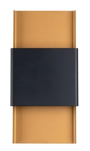 Czarno-złoty nowoczesny metalowy kinkiet - 12X połysk A616 R1-D47 - Lampy ścienne - miniaturka - grafika 1