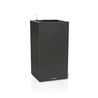 Donice - Donica Lechuza CANTO Stone Kolumna 40 LED grafitowy czarny - miniaturka - grafika 1