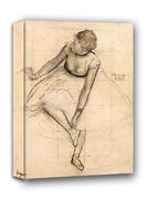 Obrazy i zdjęcia na płótnie - Dancer Adjusting Her Slipper, Edgar Degas - obraz na płótnie Wymiar do wyboru: 90x120 cm - miniaturka - grafika 1