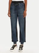 Spodnie damskie - Desigual Joggery Kimy 25WWDD08 Granatowy Loose Fit - miniaturka - grafika 1