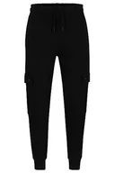 Bluzy męskie - BOSS Męska bluza z dżerseju Seteam, czarny (Black1), M - miniaturka - grafika 1