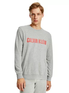 Calvin Klein Bluza Męska Cienka L/S Sweatshirt Gray 000Nm1960E W6K Xl - Bluzy męskie - miniaturka - grafika 1