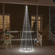 Oświetlenie świąteczne - Lumarko Choinka do montażu na maszcie, 310 zimnych białych LED, 300 cm - miniaturka - grafika 1