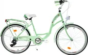 Rowery - Dallas Bike Rower Dallas City Junior 24" 6spd - miętowy - miniaturka - grafika 1