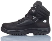 Buty trekkingowe męskie - Buty Męskie 4f Trekking Czarne Wysokie OBMH253 21S R-40 - miniaturka - grafika 1