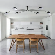 Lampy sufitowe - Step into design Lampa sufitowa loftowa Crane-6P czarna 280 cm P8706 - Step into design P8706 - miniaturka - grafika 1