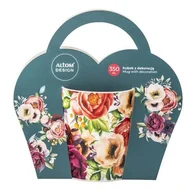 Kubki - Kubek porcelanowy Anemon prosty 350 ml w opasce wielokolorowy - miniaturka - grafika 1