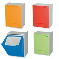Kosze biurowe - Artplast 4 plastikowe kosze na śmieci segregowane, 14 l, 340 x 290 x 470 mm 158130 - miniaturka - grafika 1