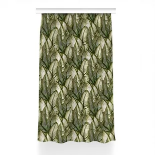 Zasłona gotowa wzór do pokoju 150x230 cm Monstera, Fabricsy - Zasłony - miniaturka - grafika 1