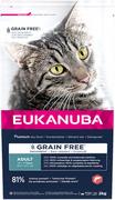 Sucha karma dla kotów - Eukanuba Adult Grain Free, z łososiem - 3 x 2 kg Dostawa GRATIS! - miniaturka - grafika 1