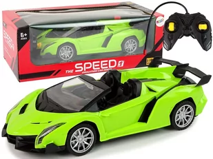 Zdalnie Sterowane Auto Sportowe R/C 1:18 Zielone Import LEANToys - Zabawki zdalnie sterowane - miniaturka - grafika 1