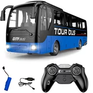 Zabawki zdalnie sterowane - Autobus Turystyczny Autokar Rc Pilot Usb Akumulato - miniaturka - grafika 1