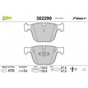 Klocki hamulcowe - Klocki hamulcowe - komplet VALEO 302290 - miniaturka - grafika 1