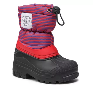 Buty dla dziewczynek - Śniegowce LEE COOPER - LCJ-21-44-0528K Czerwony - grafika 1