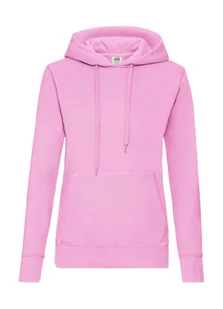 Damska Bluza Z Kapturem Fruit Of The Loom Gruba Light Pink Xl - Bluzy damskie - miniaturka - grafika 1