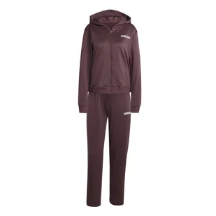 Damski Dres ADIDAS W LINEAR TS JD2698 – Bordowy - Spodnie damskie - miniaturka - grafika 1