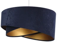 Lampy sufitowe - Granatowo-złota lampa wisząca glamour - EX985 E8-L48 - miniaturka - grafika 1