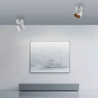 Lampy sufitowe - PURE reflektor sufitowy LED Cup, biały, Ø 9,5 cm, metal możliwość ściemniania, biały / opal, salon / jadalnia, metal, nowoczesny - miniaturka - grafika 1