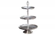 Komody - King Home INVICTA patera ORIENT 3 el 50cm srebrna aluminium 40385 - miniaturka - grafika 1