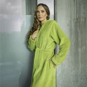 Szlafroki damskie - Abyss & Habidecor Szlafrok Alex Apple Green - miniaturka - grafika 1