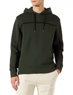 Bluzy męskie - Armani Exchange Męska bluza z kapturem, długi rękaw, logo na przodzie, różowa, średnia - miniaturka - grafika 1