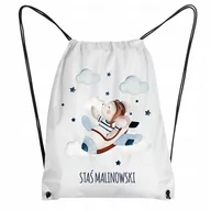 Plecaki worki - Worek Plecak do przedszkola szkoły dowolne Imię różne - miniaturka - grafika 1