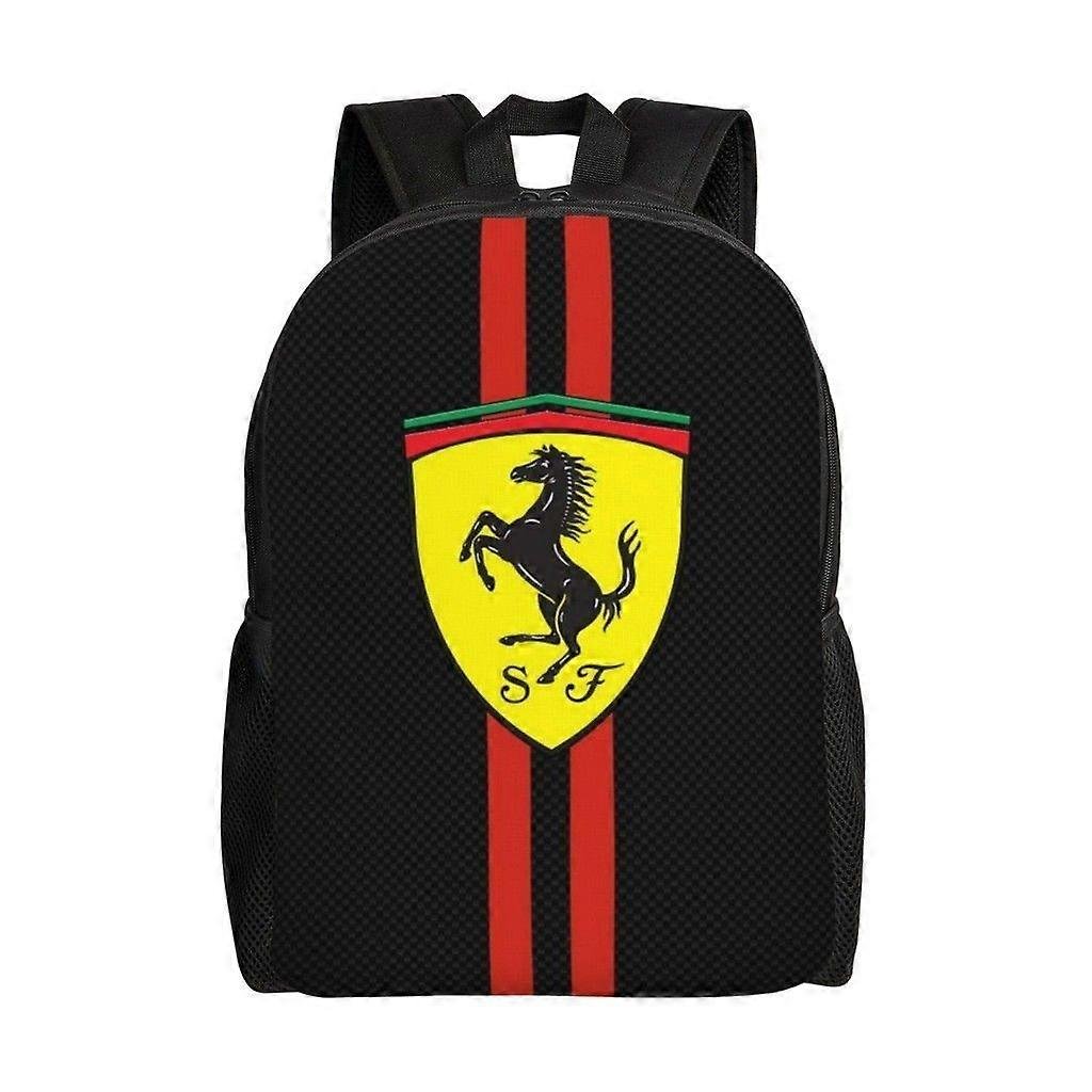 FERRARI Wszechstronny plecak Zmywalny plecak szkolny w stylu casual Modna torba na komputer z tkaniny Oxford Unisex-hjka2552