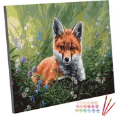 Malowanie po numerach - Zestaw do malowania po numerach, 40x50 cm, Lis w Zaroślach - miniaturka - grafika 1