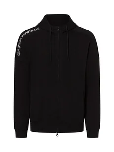 EA7 Emporio Armani Bluza męska Mężczyźni Bawełna czarny jednolity, M - Bluzy męskie - miniaturka - grafika 1