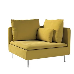 Dekoria pl pl Pokrowiec na sekcję narożną Söderhamn oliwkowy zielony 99 x 99 x 83 cm Velvet 1008-704-27 - Pokrowce na meble - miniaturka - grafika 1