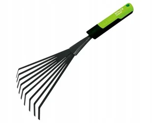 Grabki wachlarzowe metalowe czarne do ogrodu 39 cm - Grabie i motyki - miniaturka - grafika 1