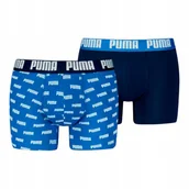 Majtki damskie - PUMA BOKSERKI MĘSKIE MAJTKI BOXER 2P GRANATOWE/NIEBIESKIE r.XL - Puma - miniaturka - grafika 1