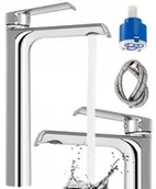 Baterie umywalkowe - Rea Bateria umywalkowa Hass Chrome Wysoka B6207 - miniaturka - grafika 1