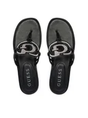 Klapki i japonki damskie - Guess Japonki FLJSM2 SAT21 Czarny - miniaturka - grafika 1
