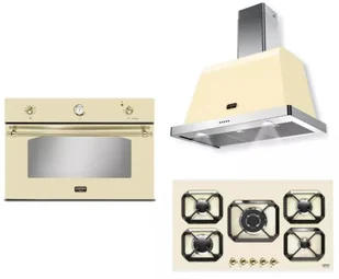 Zestaw Built-in LOFRA DOLCEVITA 90 AVORIO HRBI9A0 + FRBI99EE + HOOD 900/K - Zestawy AGD - miniaturka - grafika 1