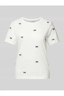 T-shirt z wyhaftowanym motywem model CAMINO - Ichi - Koszulki i topy damskie - miniaturka - grafika 1