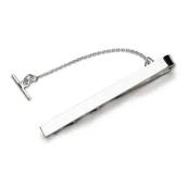 Krawaty i muchy męskie - Spinka do krawata gładka srebro 925 - miniaturka - grafika 1