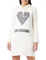 Sukienki - Love Moschino Sukienka damska, kremowy, 48 - miniaturka - grafika 1