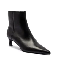 Botki damskie - Calvin Klein Skórzane botki na szpilce - miniaturka - grafika 1